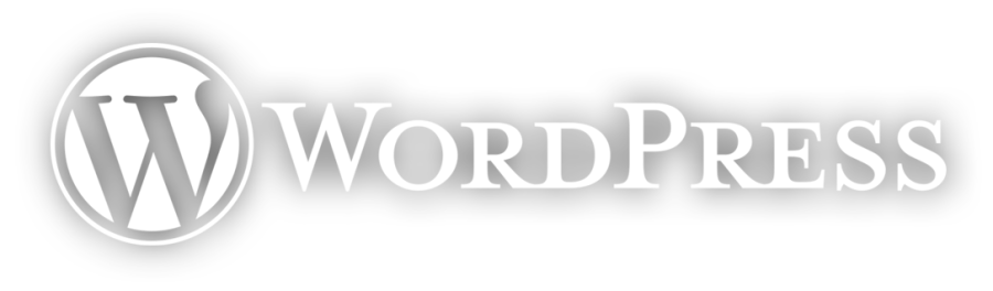 logo wordpress white transparent