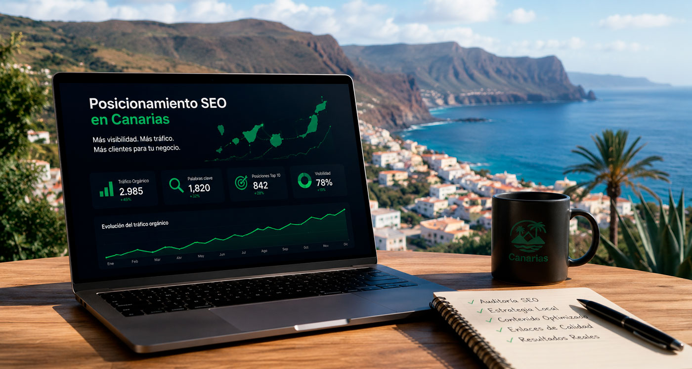 Posicionamiento SEO en Canarias: <span>Webs que Google entiende</span>  y tus clientes encuentran